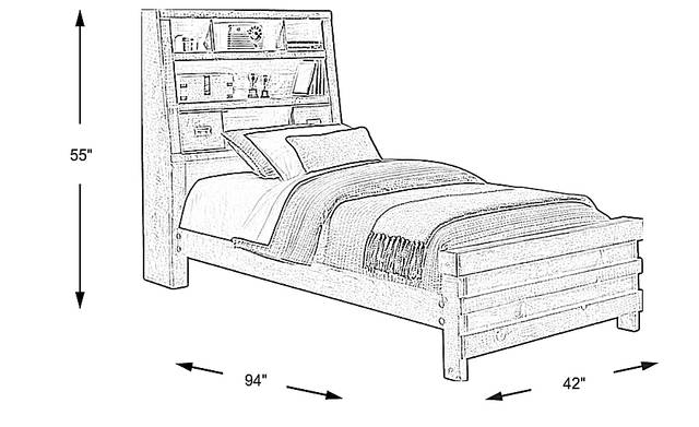 Dimension Image. Please refer to the Dimension Tab on this page for dimension details.