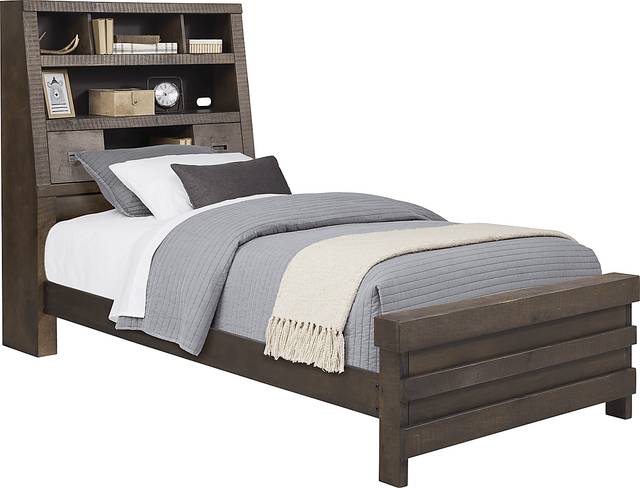 Kids Montana 2.0 Espresso 3 Pc Twin Bookcase Bed - Thumbnail - Image 1