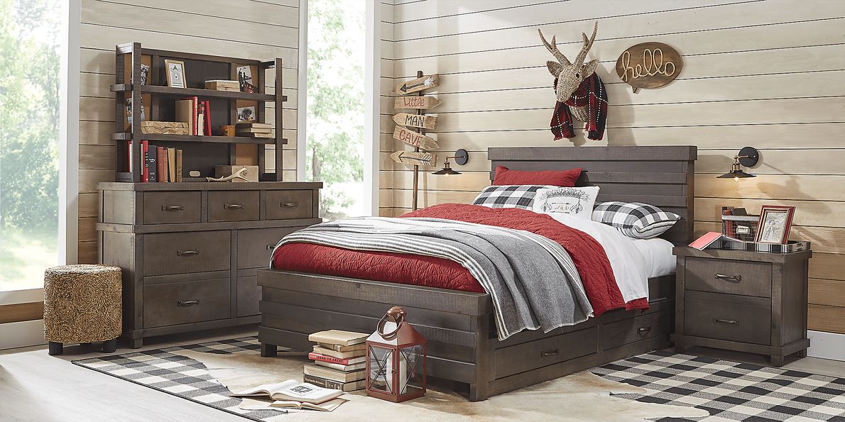 Kids Montana 2.0 Espresso 5 Pc Twin Panel Bedroom