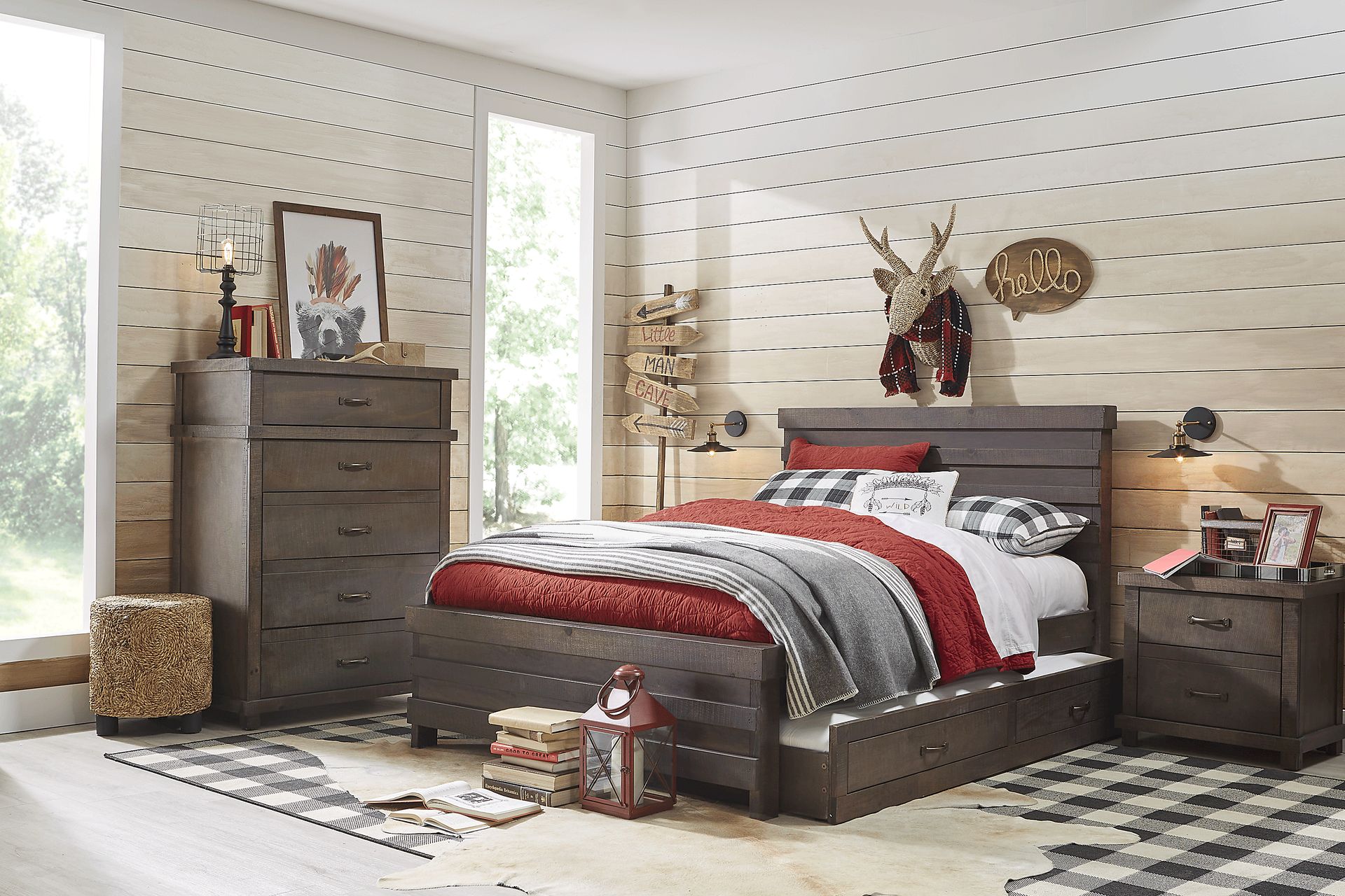 Kids Montana 2.0 Espresso 5 Pc Twin Panel Bedroom - Image 1
