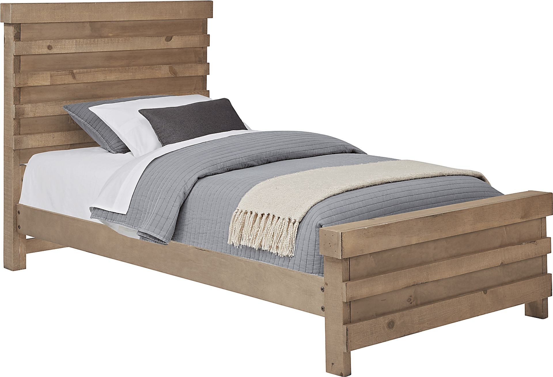 Kids Montana 2.0 Driftwood Twin Panel Bed - Image 1