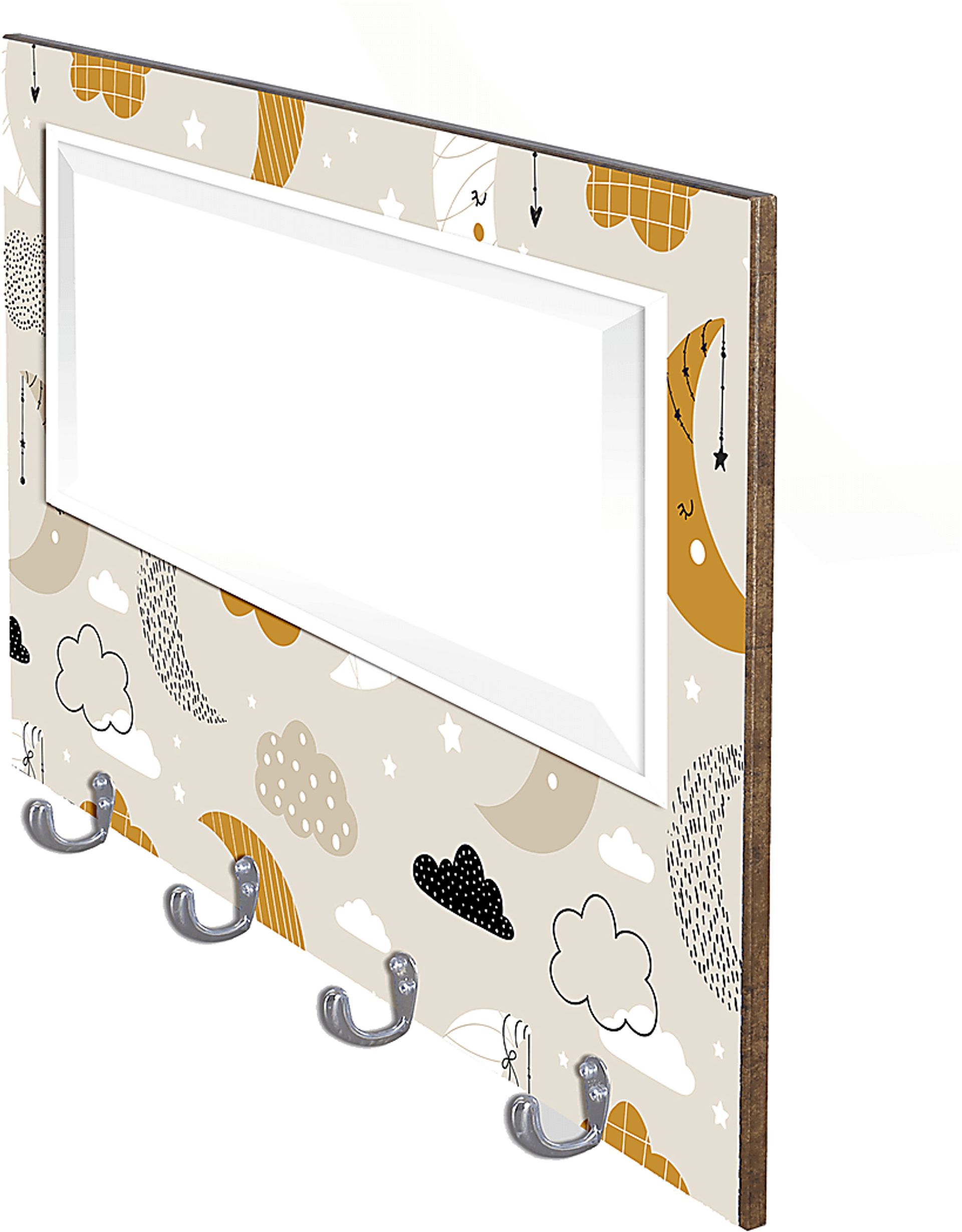 Kids Moon Lit Night Tan Wall Mirror - Image 2