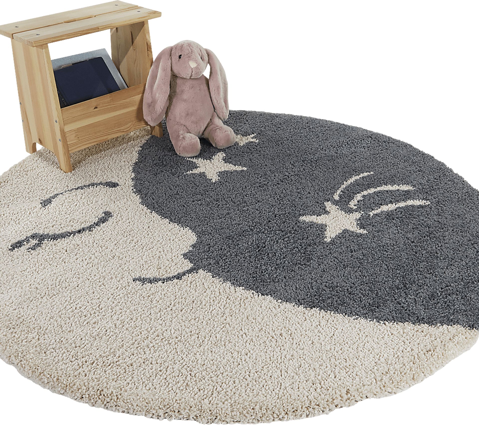 Kids Moongrove Cream 5'3 Round Rug - Image 2