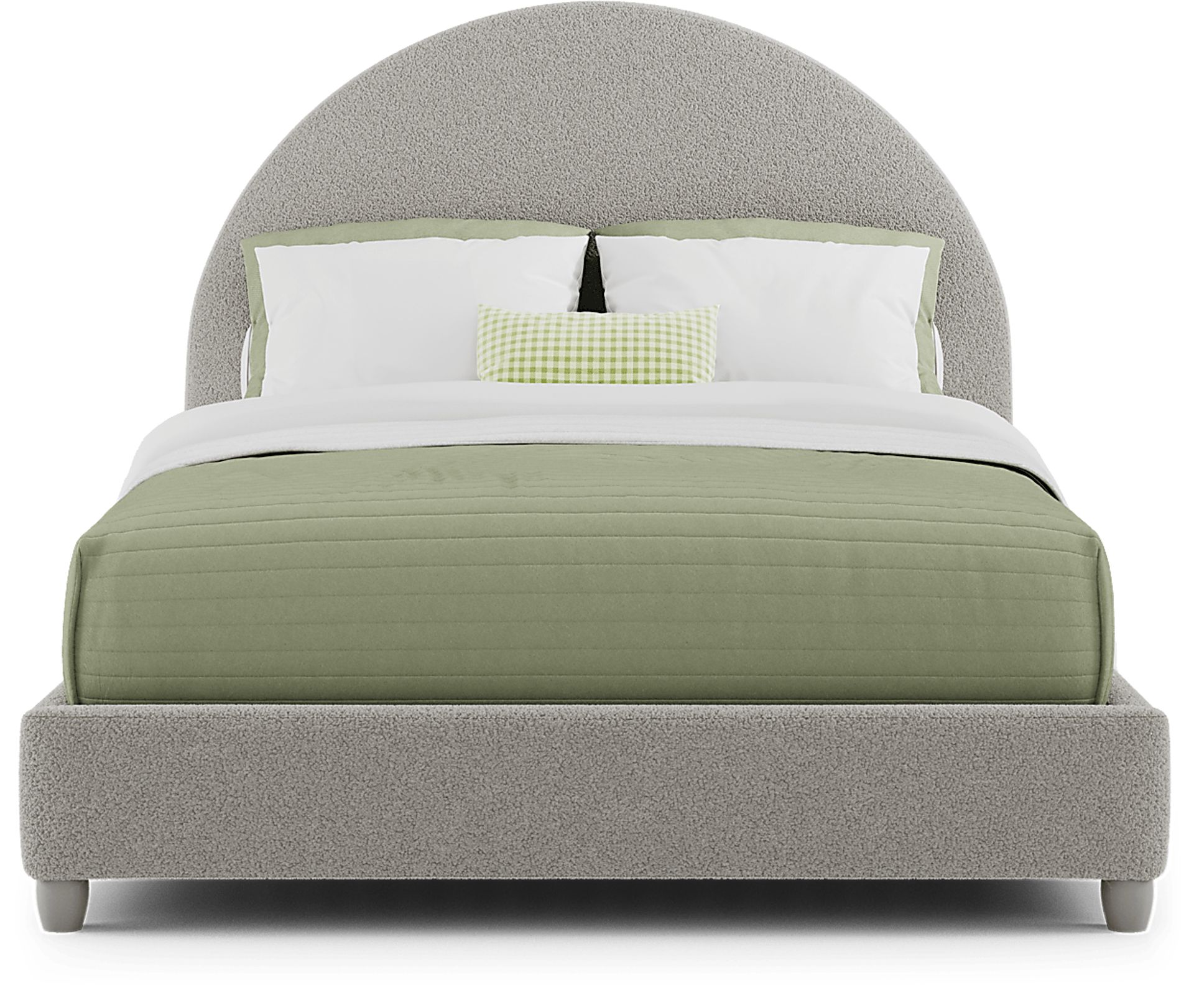 Kids Moonstone Gray Full Upholstered Bed - Image 2