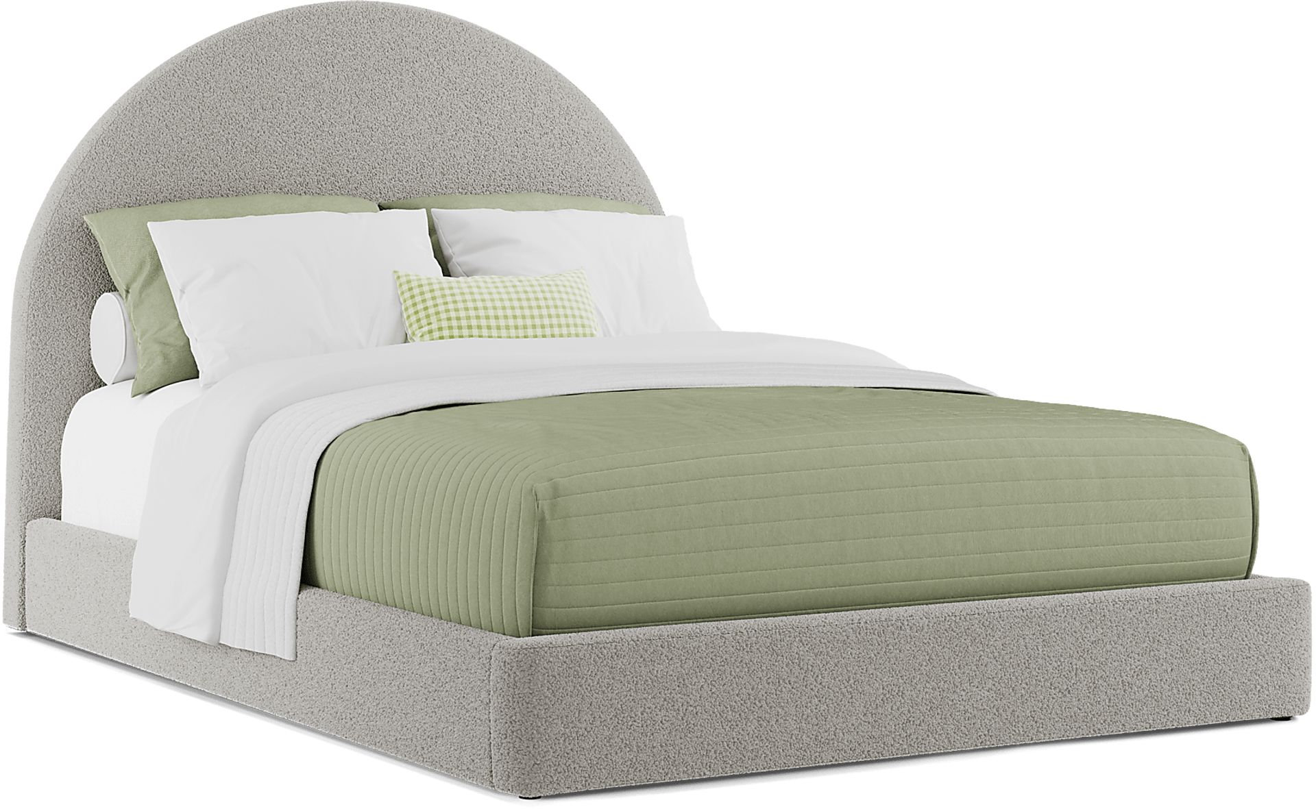 Kids Moonstone Gray Full Upholstered Bed - Image 4