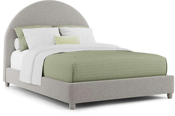 Kids Moonstone Gray Full Upholstered Bed