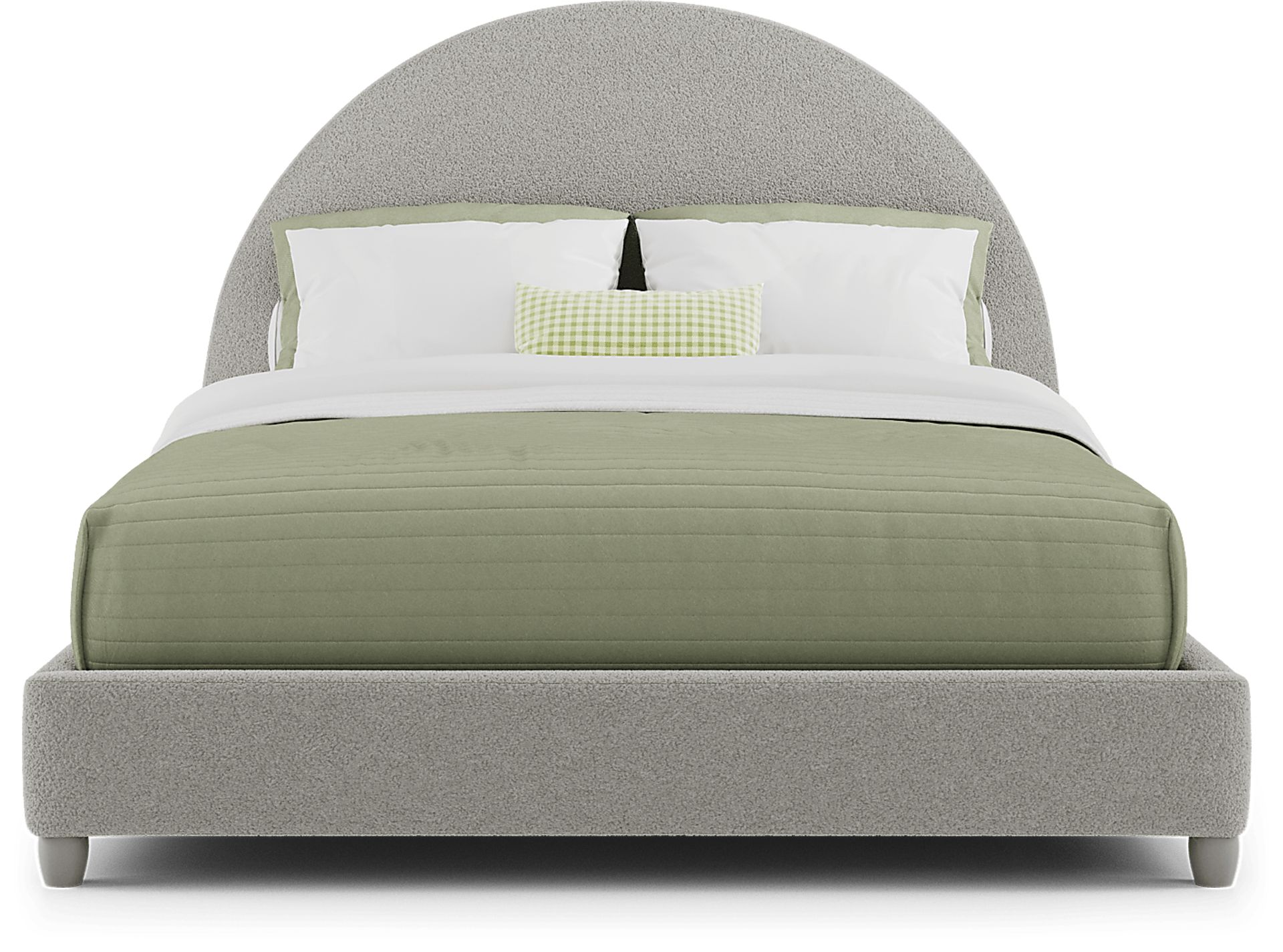 Kids Moonstone Gray Queen Upholstered Bed - Image 2