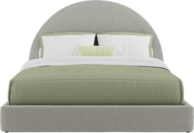 Kids Moonstone Gray Queen Upholstered Bed - Thumbnail - Image 3
