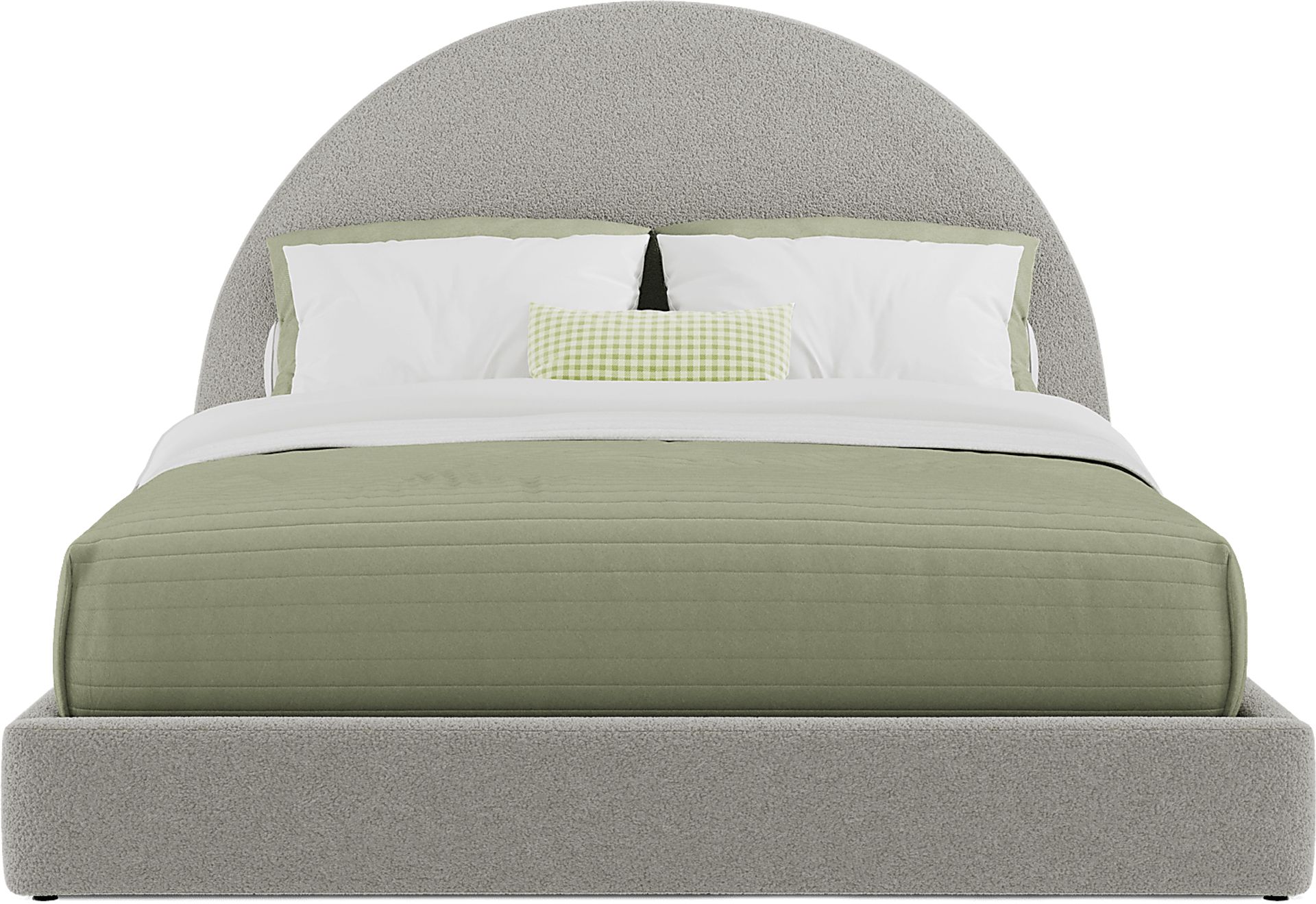 Kids Moonstone Gray Queen Upholstered Bed - Image 3