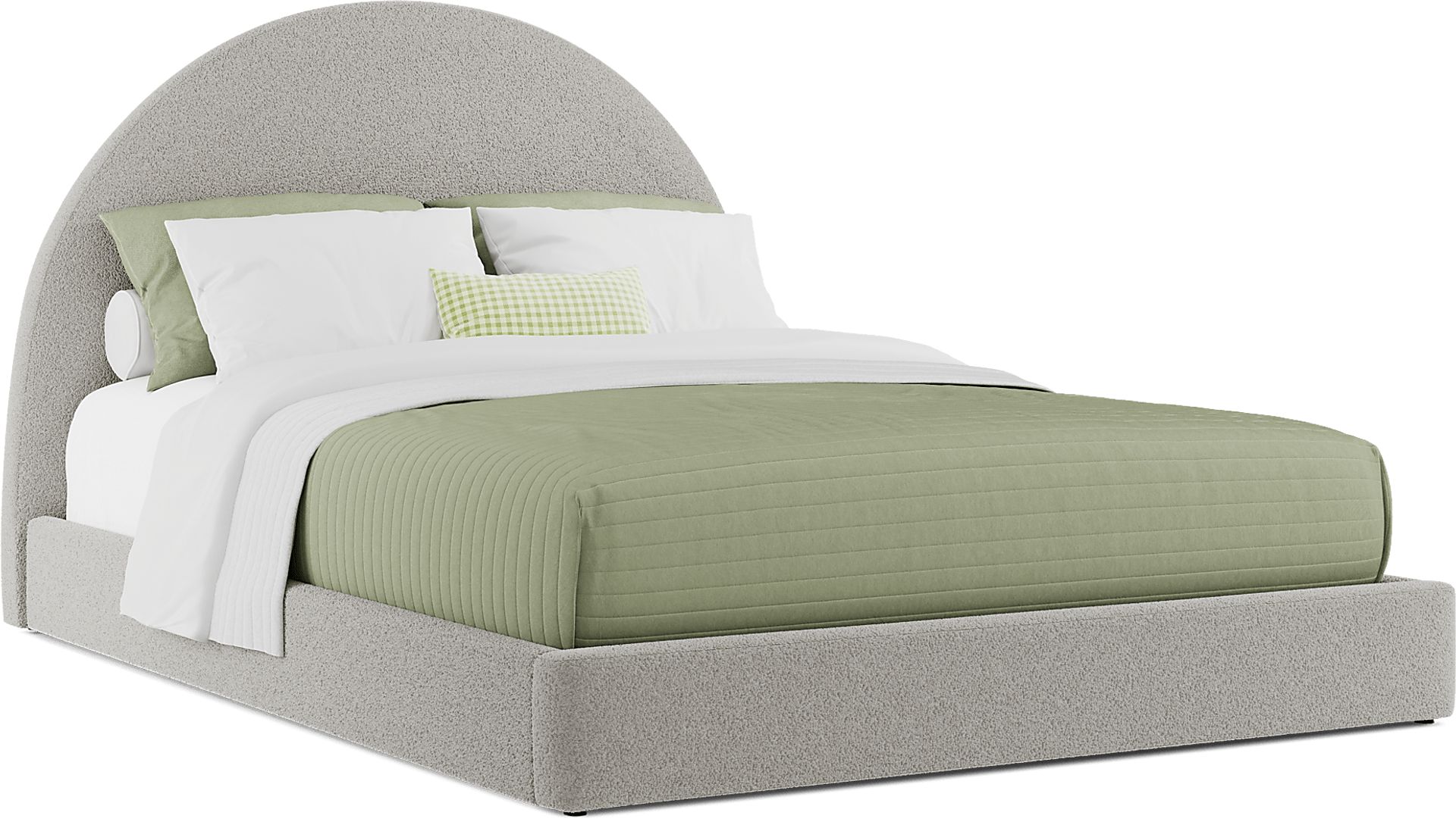 Kids Moonstone Gray Queen Upholstered Bed - Image 4