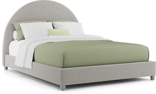 Kids Moonstone Gray 3 Pc Queen Upholstered Bed