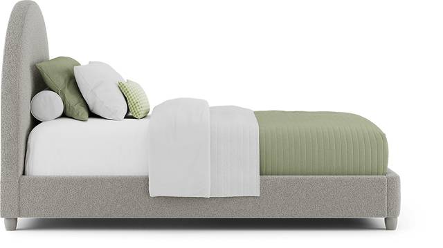 Kids Moonstone Gray Twin Upholstered Bed - Thumbnail - Image 3