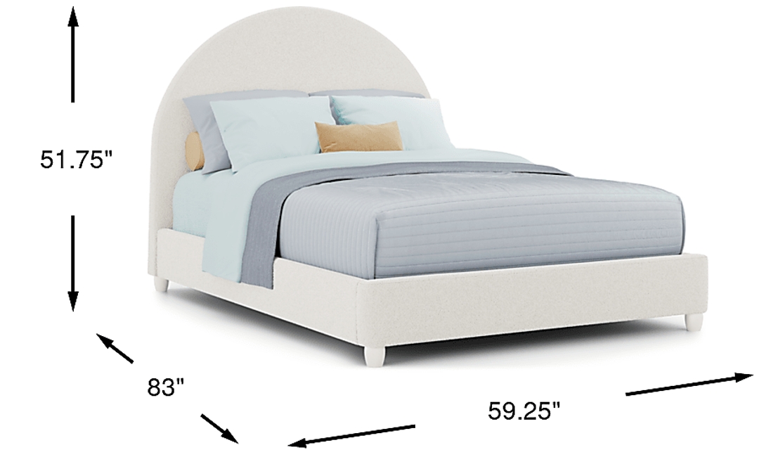 Kids Moonstone Natural Full Upholstered Bed