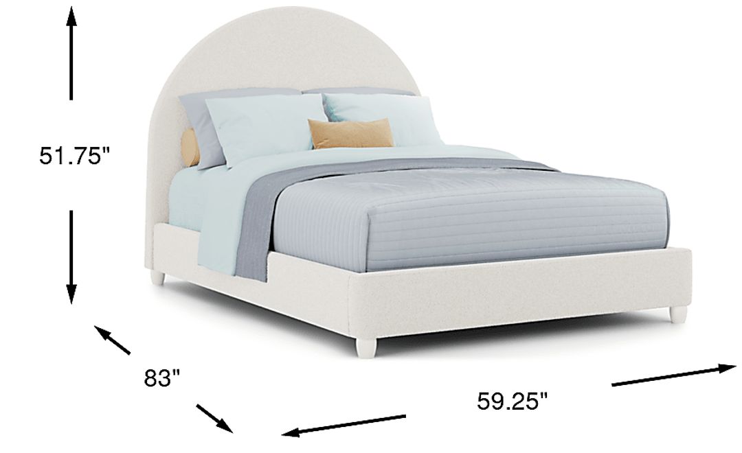 Kids Moonstone Natural Full Upholstered Bed