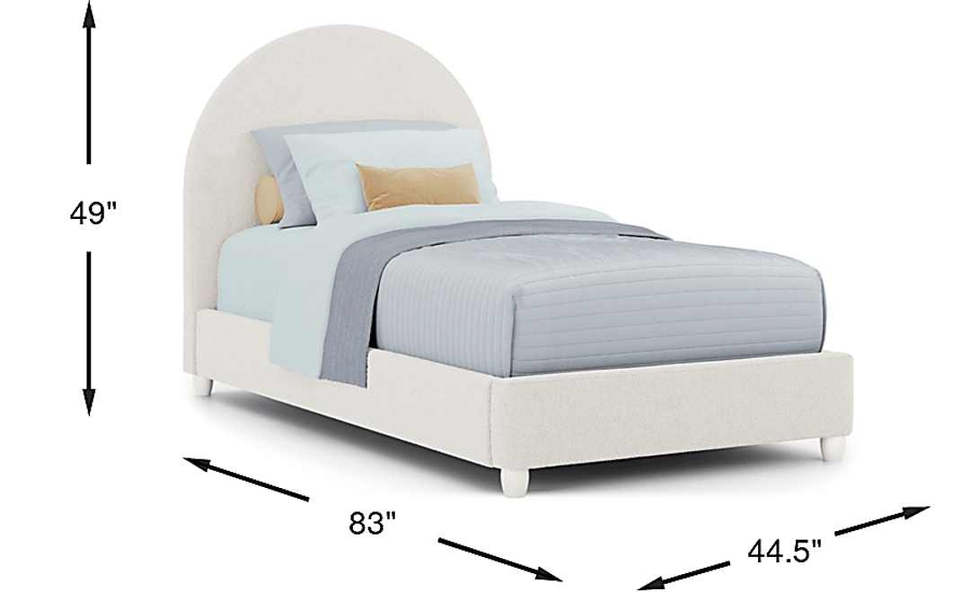 Kids Moonstone Natural Twin Upholstered Bed