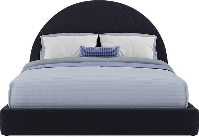 Kids Canyon Lake Java Bedroom with Moonstone Navy Queen Upholstered Bed - Thumbnail - Image 5