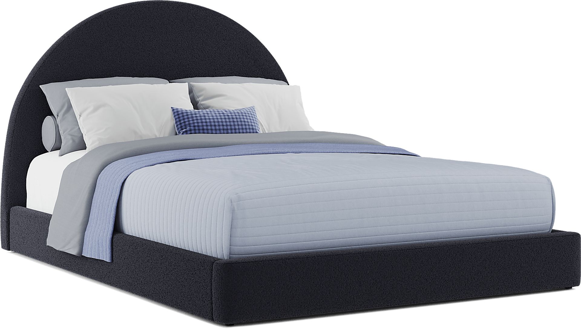 Kids Moonstone Navy Queen Upholstered Bed - Image 6