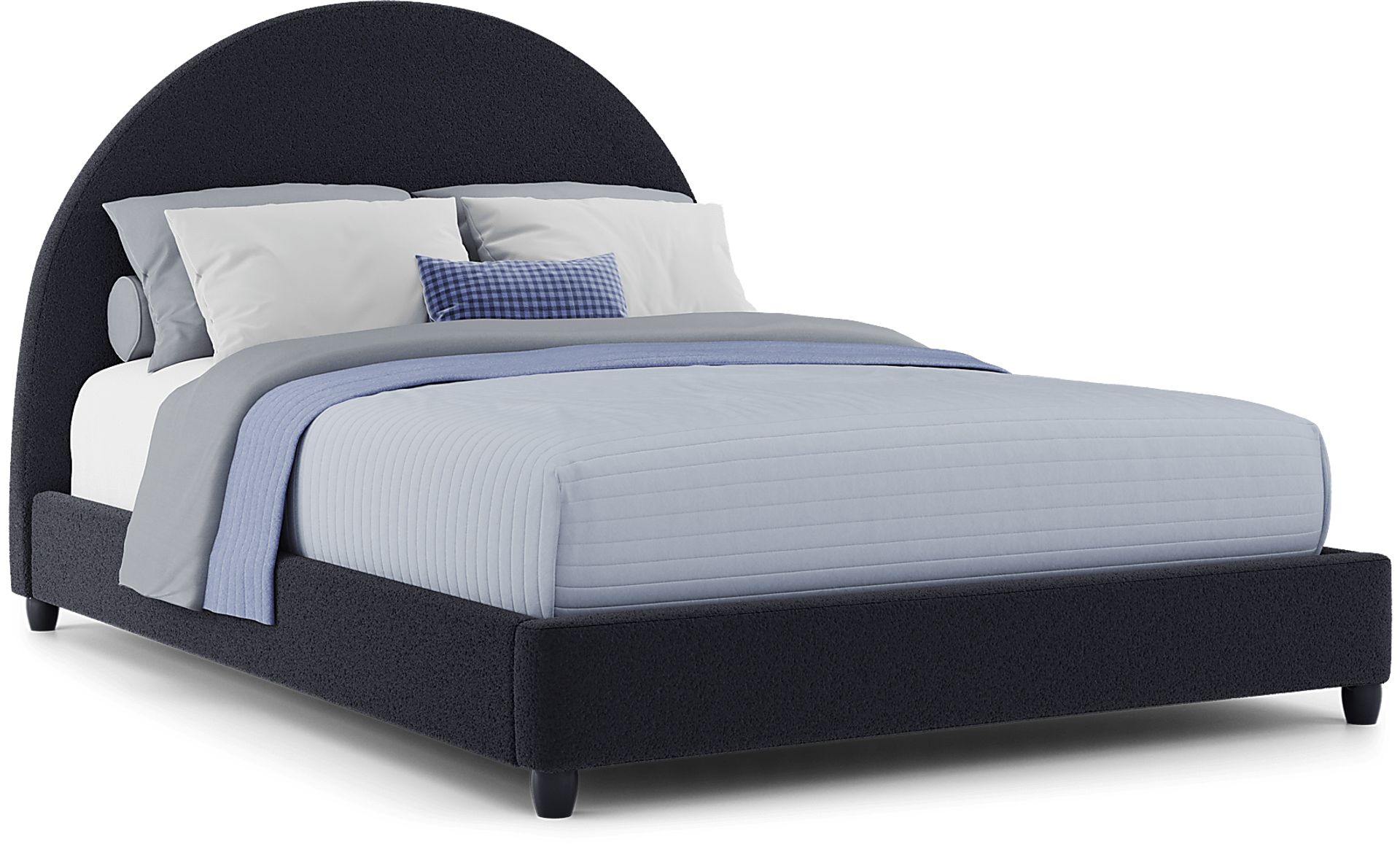 Kids Moonstone Navy Queen Upholstered Bed - Image 1