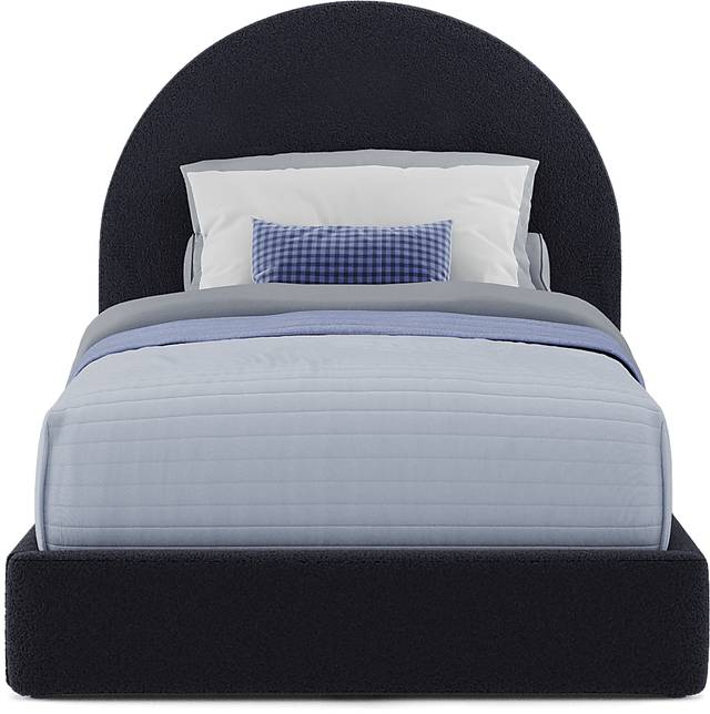 Kids Canyon Lake Java Bedroom with Moonstone Navy Twin Upholstered Bed - Thumbnail - Image 7