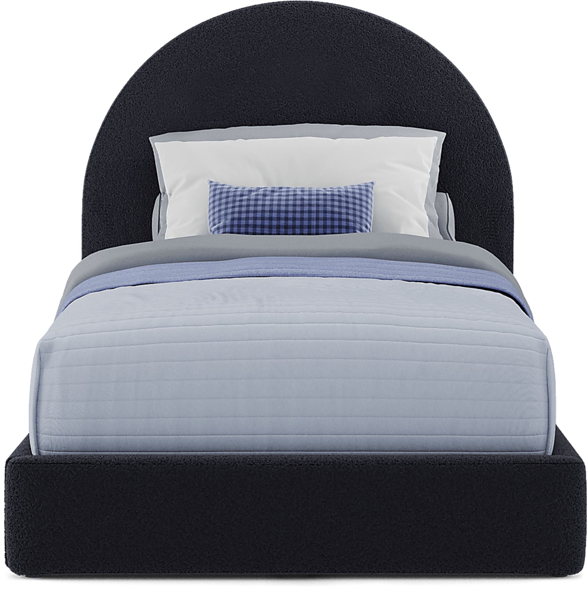 Kids Moonstone Navy Twin Upholstered Bed - Image 7