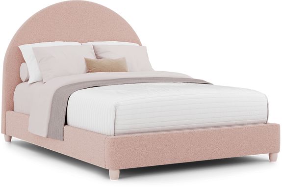 Kids Moonstone Pink 3 Pc Full Upholstered Bed