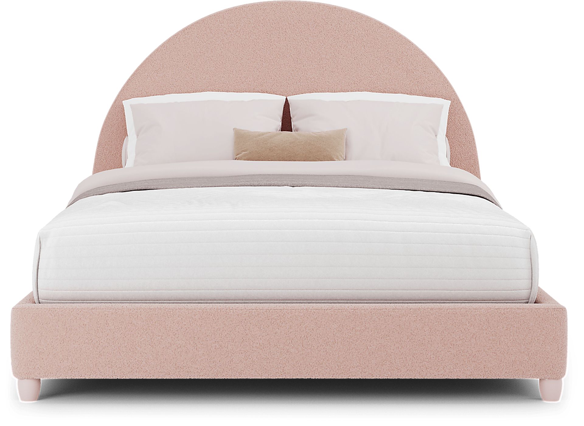 Kids Moonstone Pink Queen Upholstered Bed - Image 3