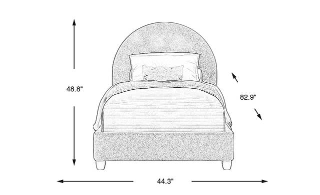 Dimension Image. Please refer to the Dimension Tab on this page for dimension details.