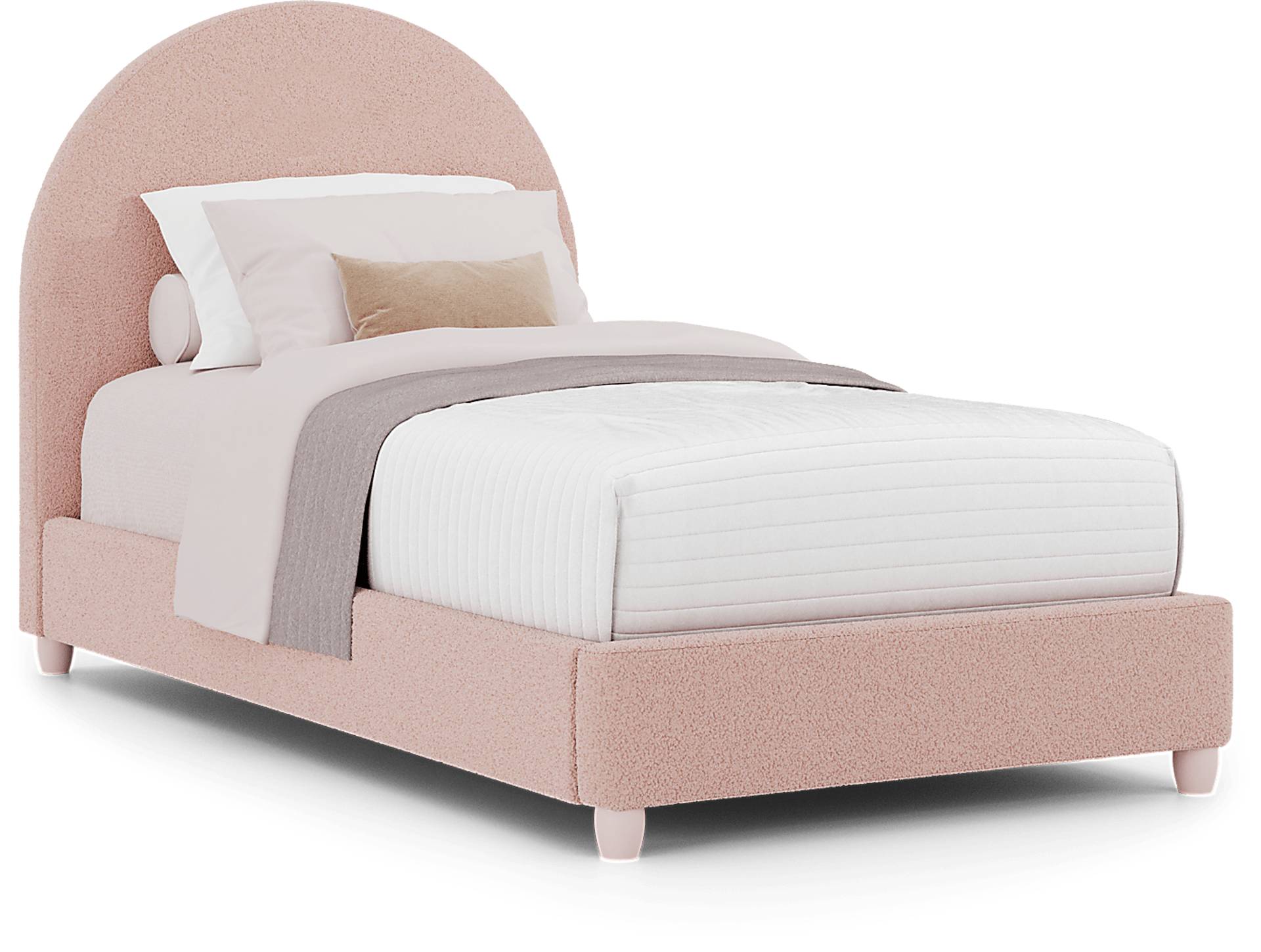 pink twin bed