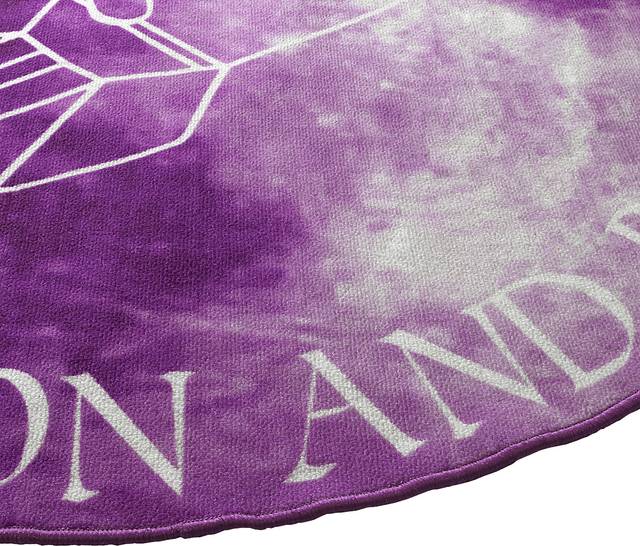 Kids Moonstruck Explorer Pink 5' Round Rug - Thumbnail - Image 3