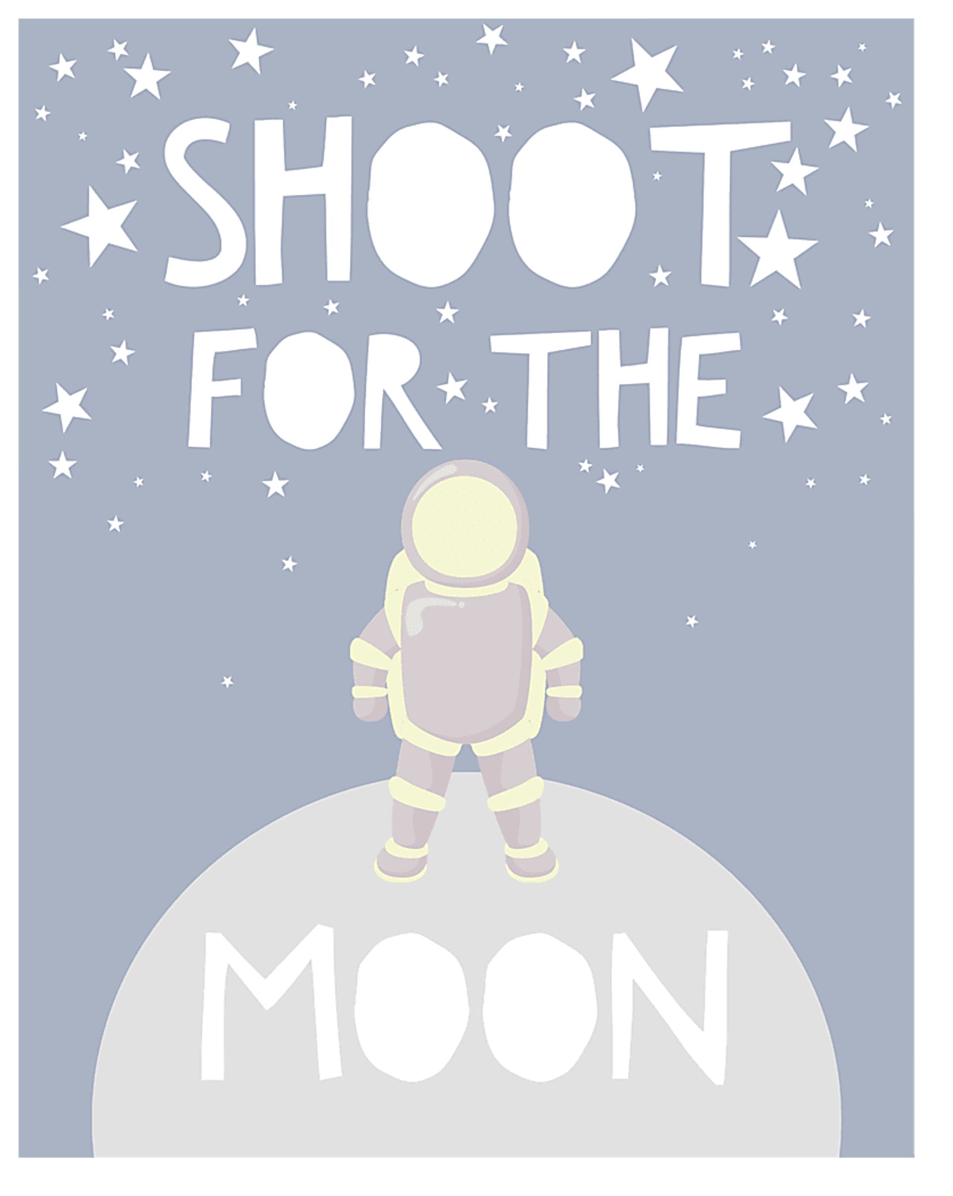 Kids Moonwalk Gray Artwork - Image 1