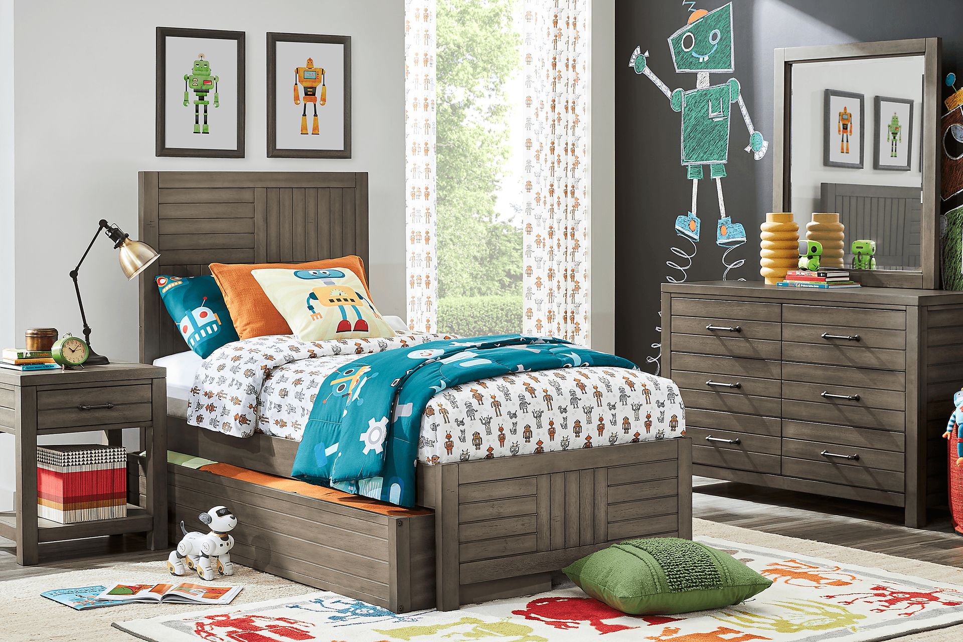Kids Morgan Mills Mineral 5 Pc Twin Panel Bedroom - Image 1
