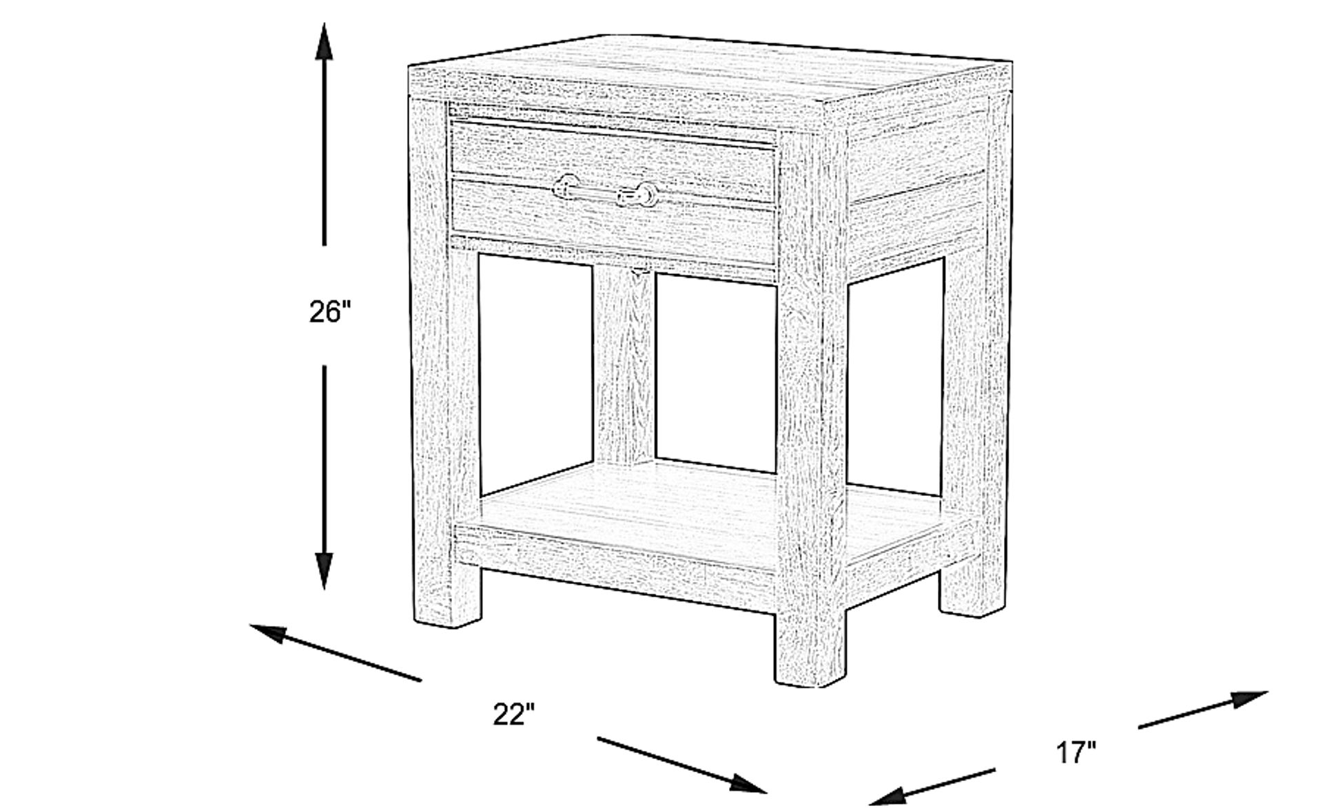 Dimension Image. Please refer to the Dimension Tab on this page for dimension details.