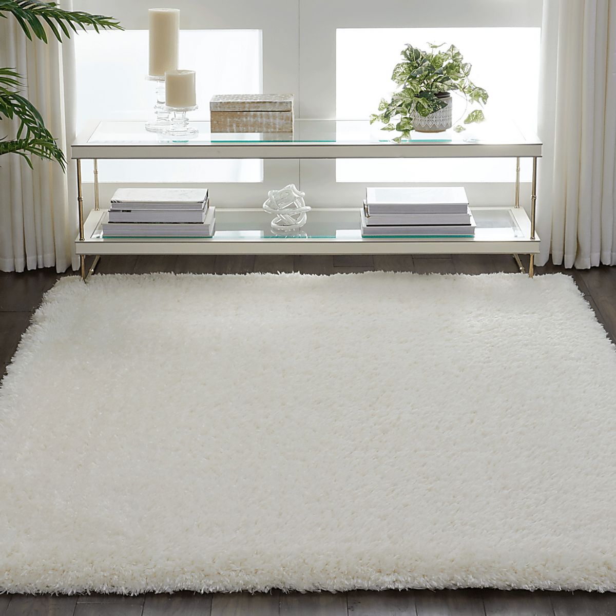 Morwenna Cream Beige Polyester Fabric Rug | Rooms to Go