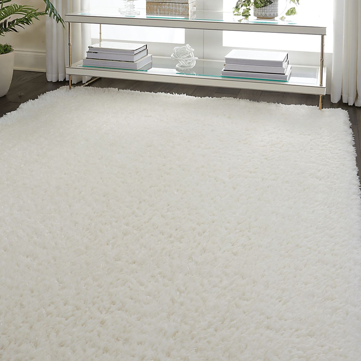 Morwenna Cream Beige Polyester Fabric Rug | Rooms to Go