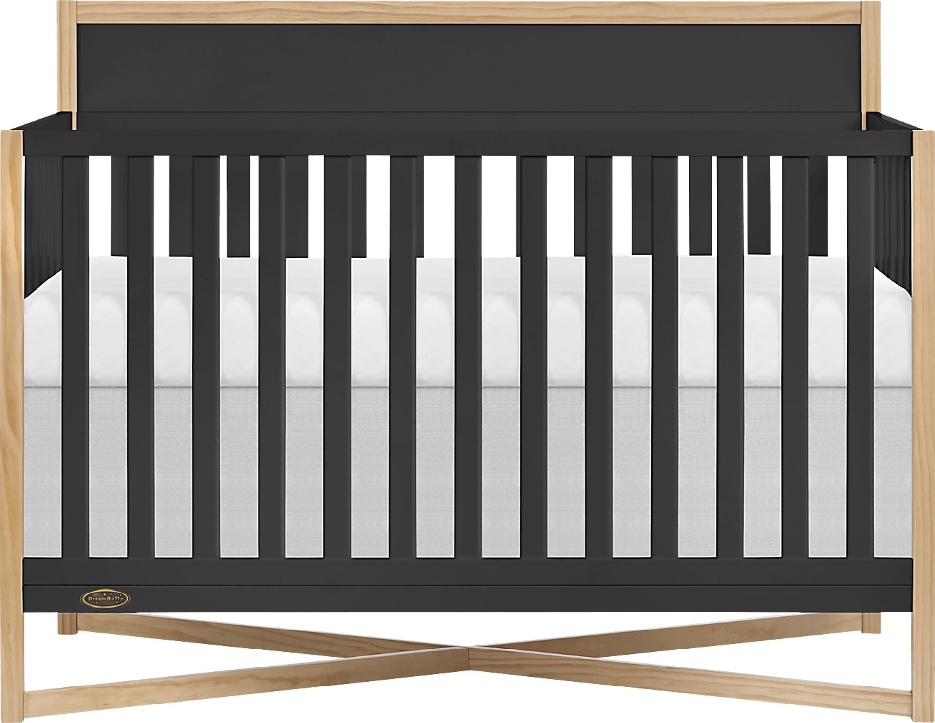 Kids Mosar Black Convertible Crib - Image 1