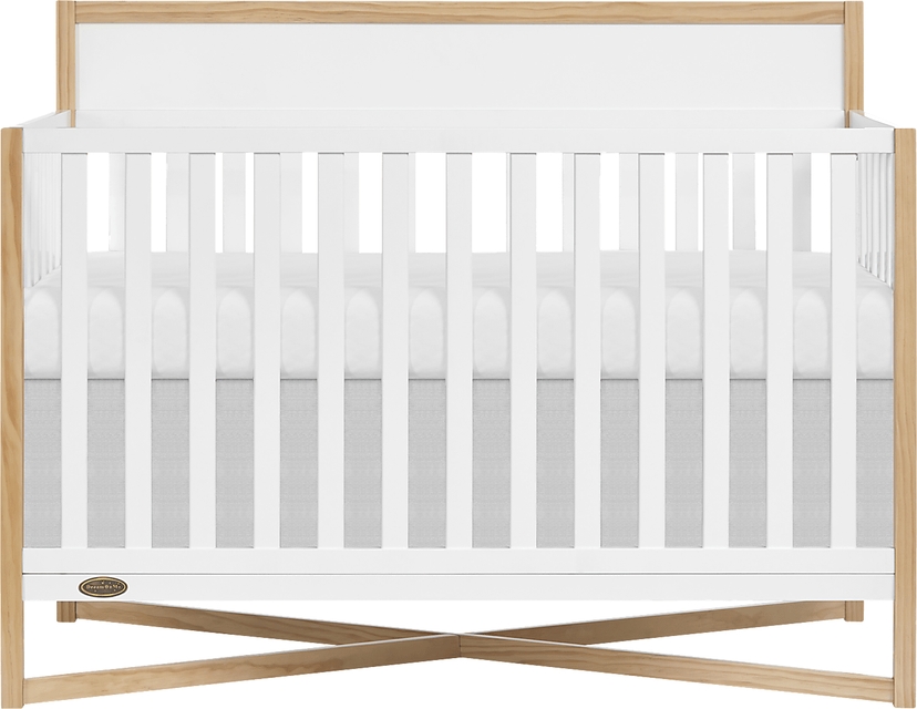 Kids Mosar White Convertible Crib