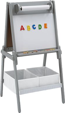 Kids Moseo Gray Easel with Storage