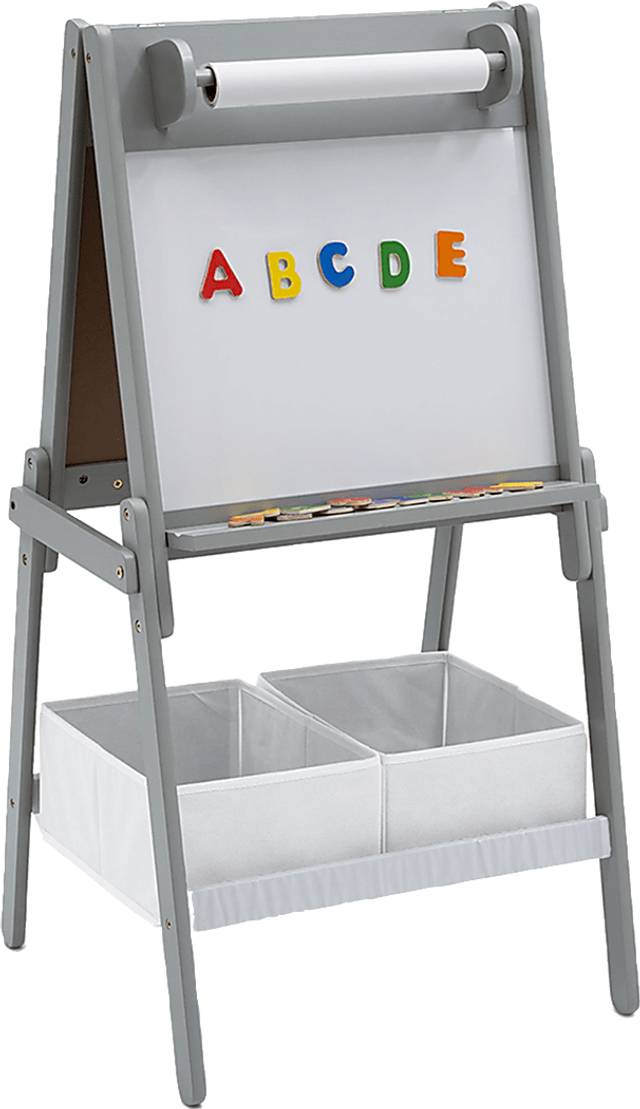Kids Moseo Gray Easel with Storage - Thumbnail - Image 1