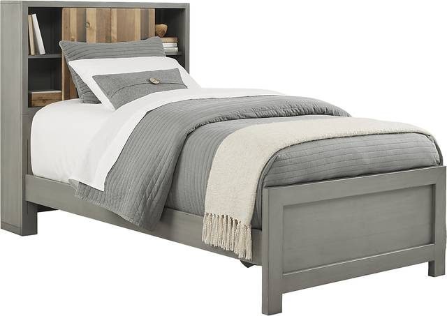 Kids Moss Creek Jr. Gray 5 Pc Twin Bookcase Bedroom - Thumbnail - Image 3