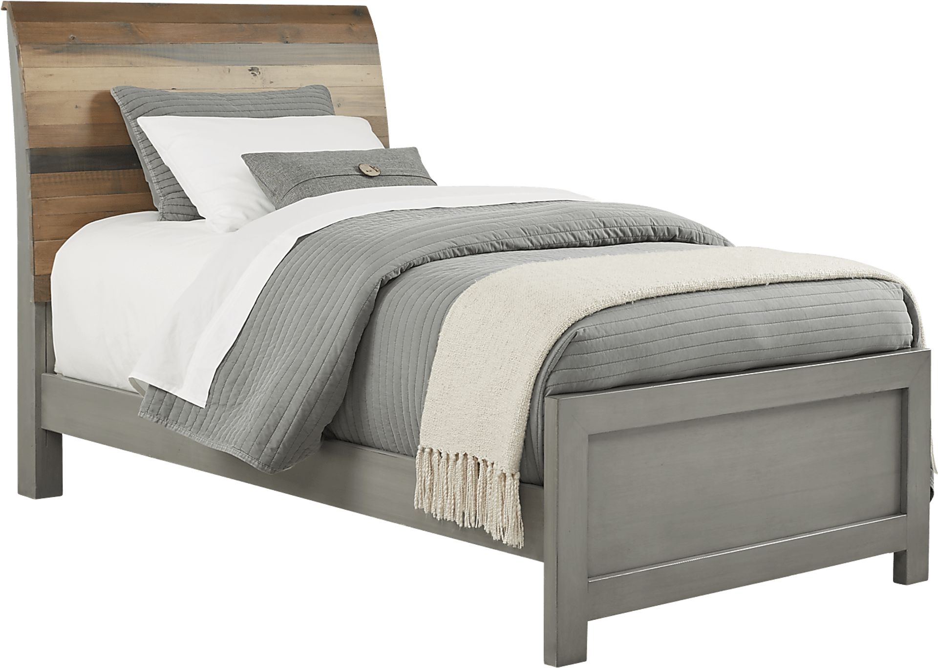 Kids Moss Creek Jr. Gray 5 Pc Twin Sleigh Bedroom - Image 2