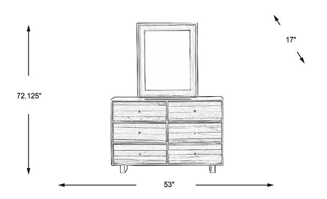 Dimension Image. Please refer to the Dimension Tab on this page for dimension details.