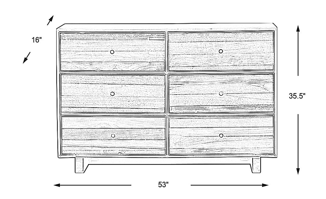Kids Moss Creek Jr. Gray Dresser