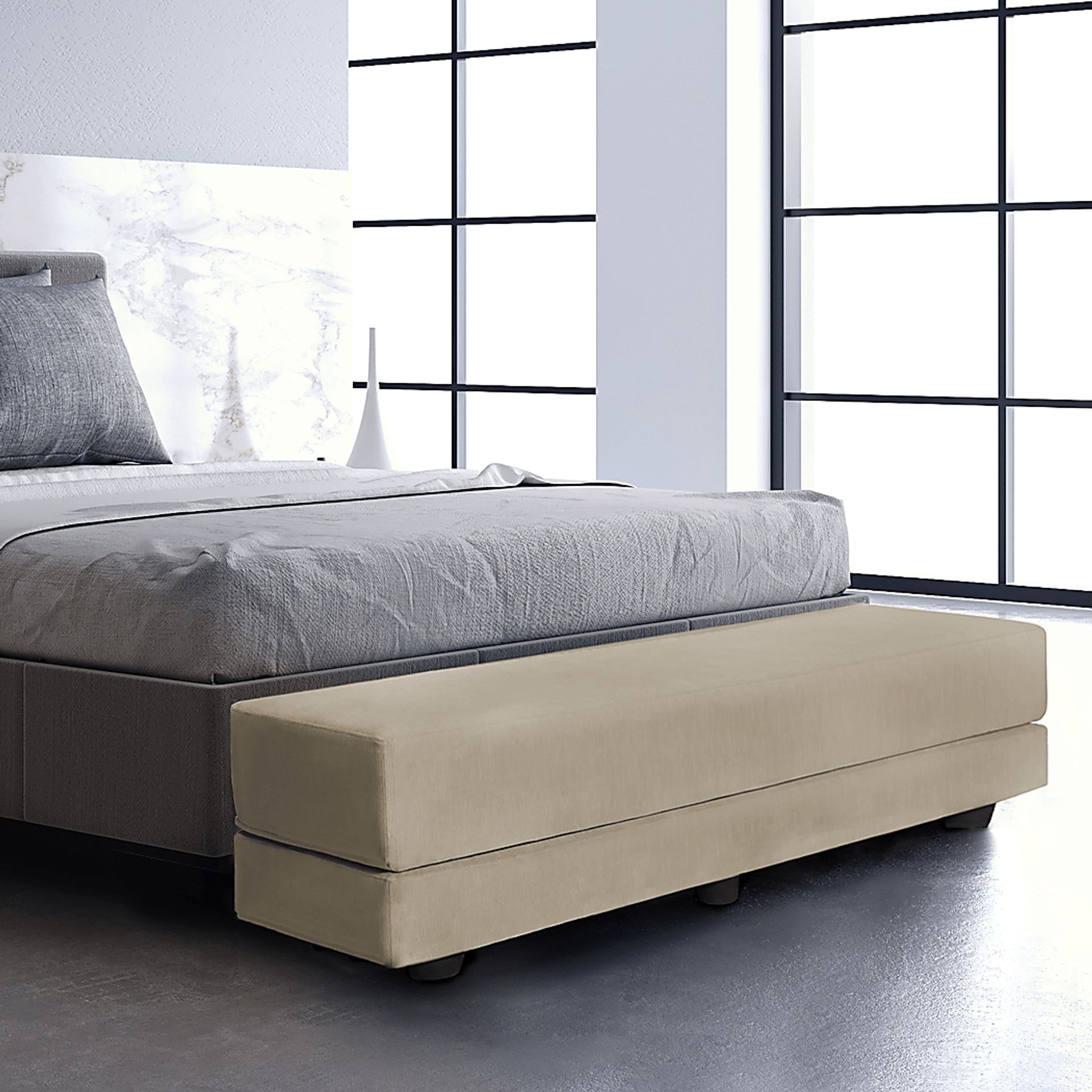 Mousley Ivory Convertible Bench - Image 3