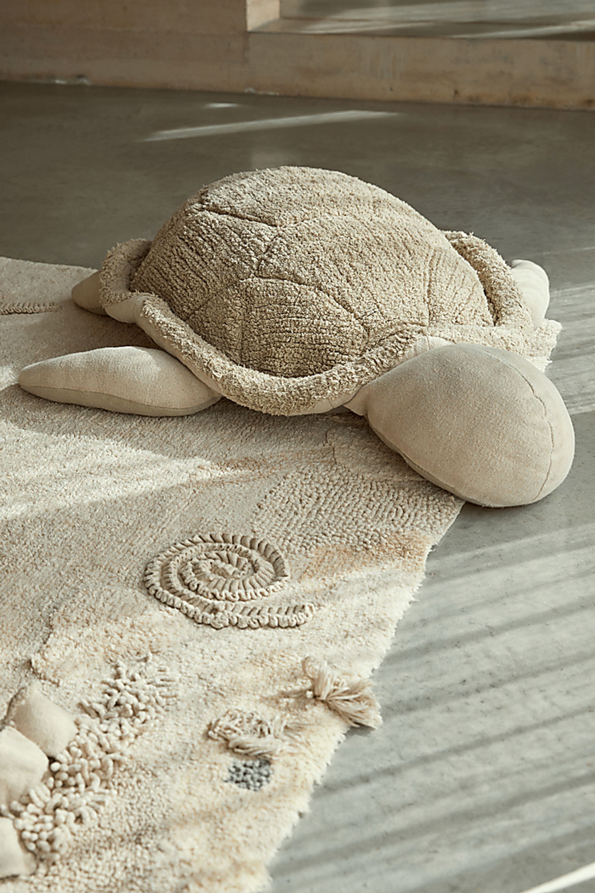 Kids Mrs Turtle Olive Pouf - Image 3