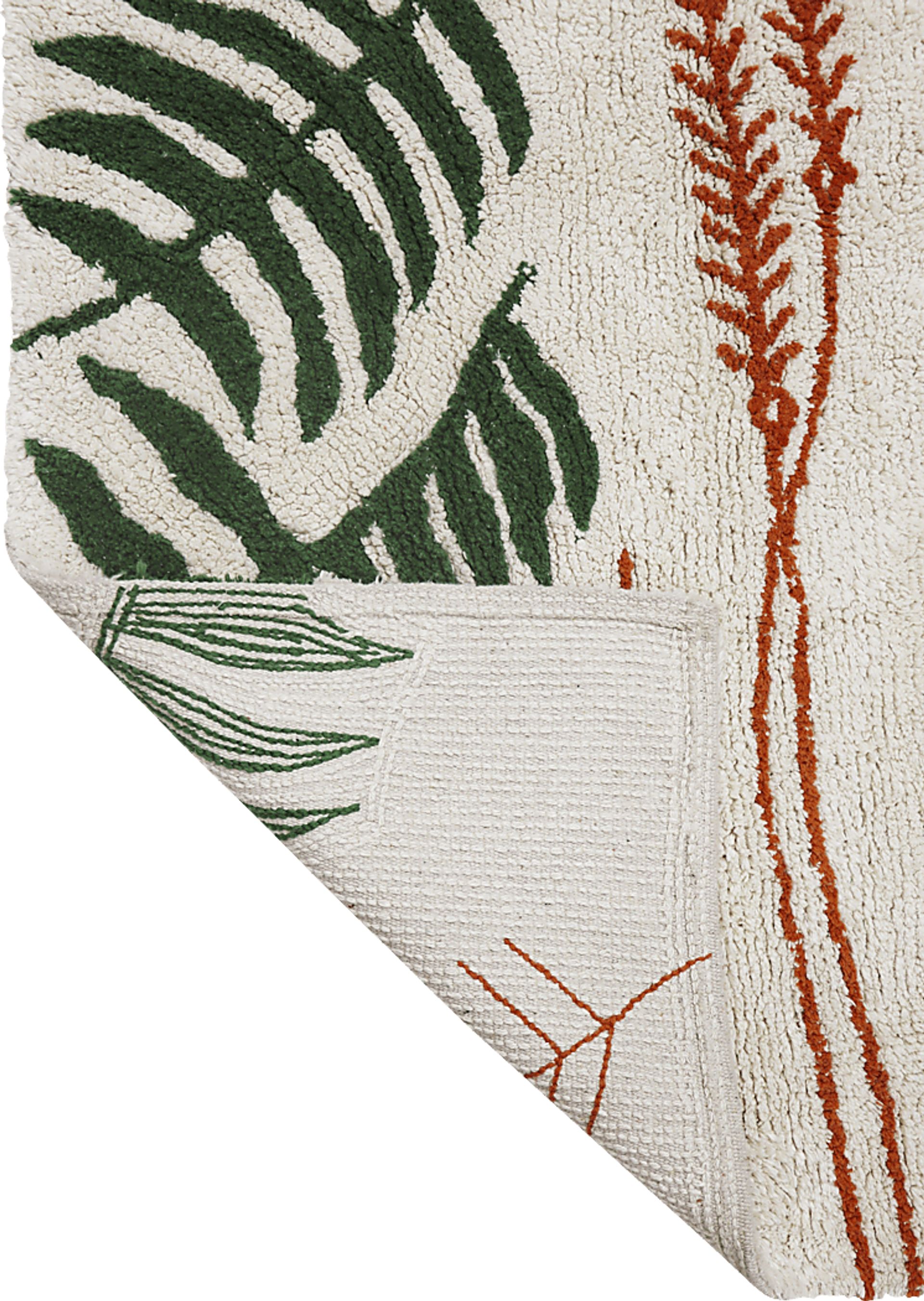 Kids Multi 5'7 x 8' Botanic Plants Machine Washable Rug - Image 7