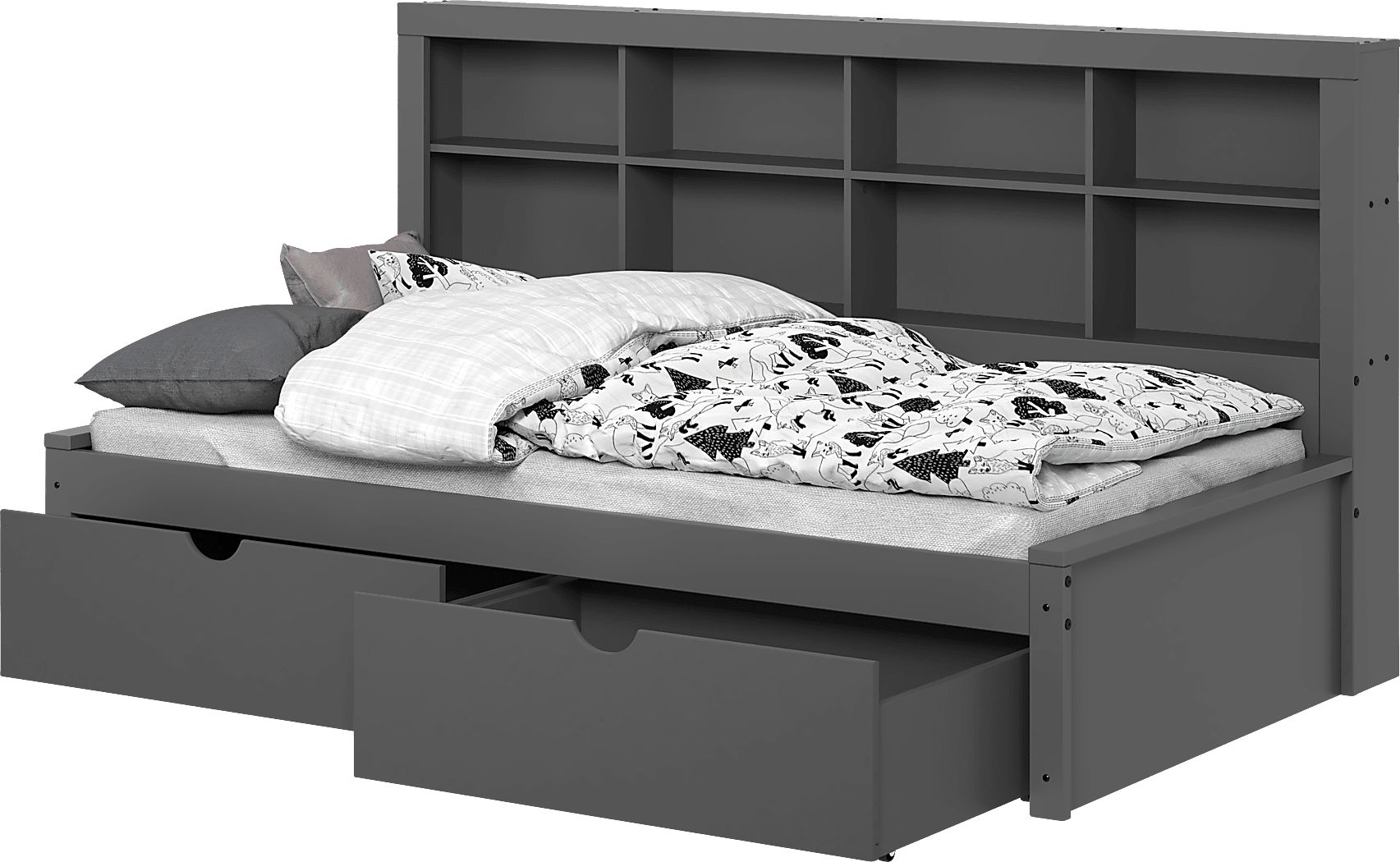 Murifield Gray Twin Daybed With Storage Rooms to Go