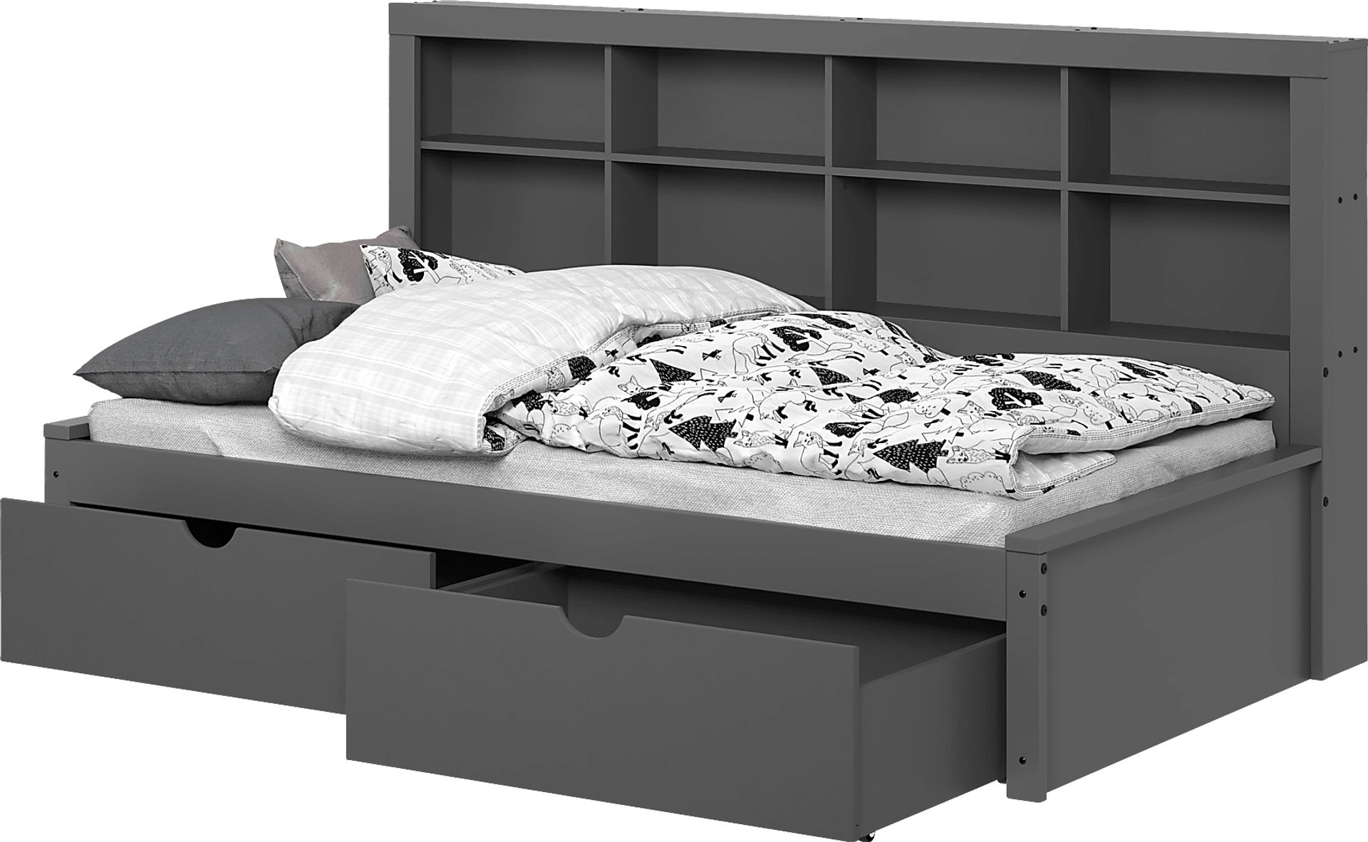 Kids Murifield Gray Twin Daybed with Storage - Image 1