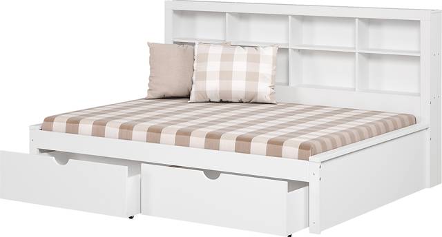 Kids Murifield White Full Daybed with Storage - Thumbnail - Image 1