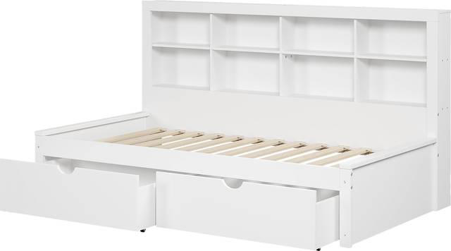 Kids Murifield White Twin Daybed with Storage - Thumbnail - Image 3