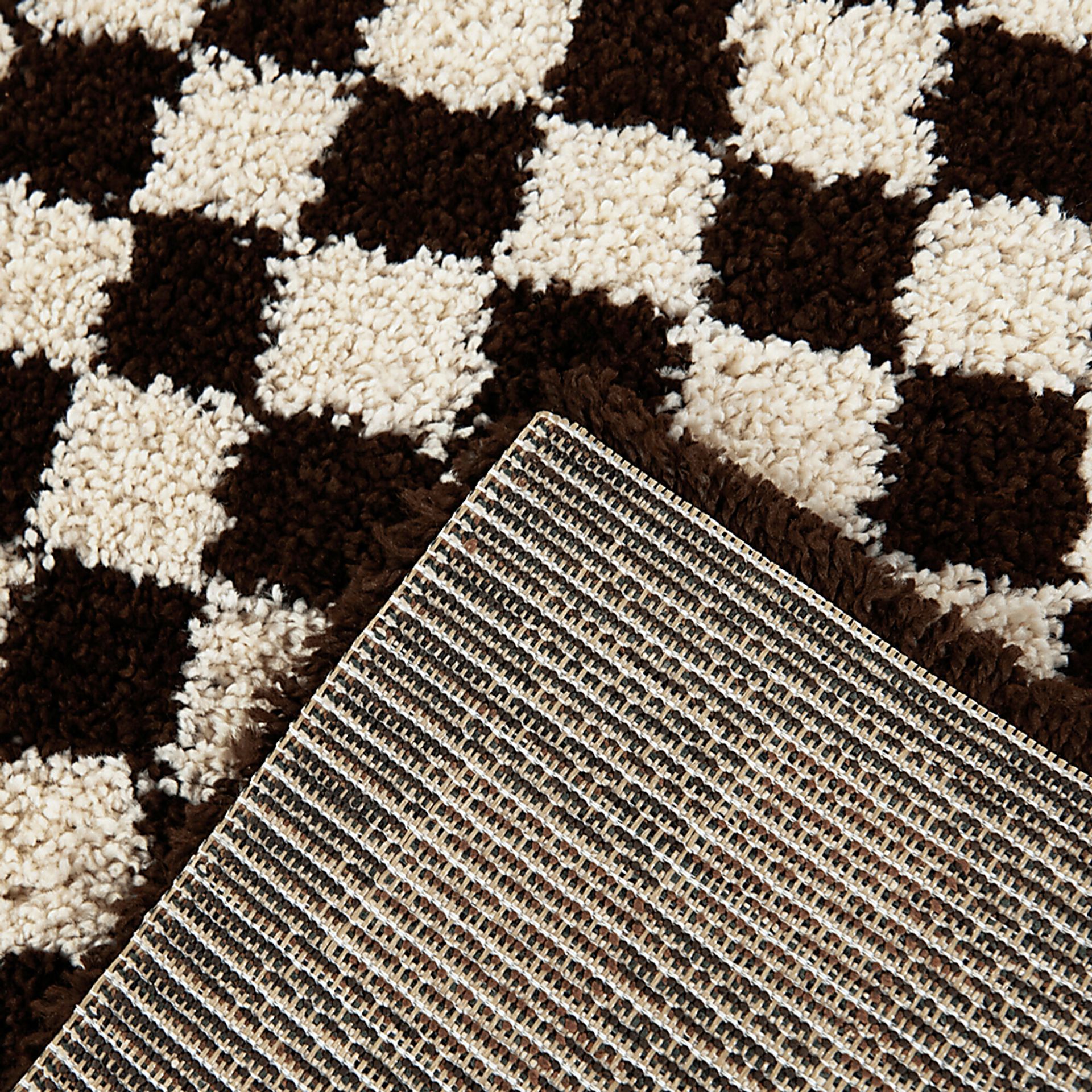 Kids Sunday Brown Checkered 5'3 x 7' Rug - Image 5
